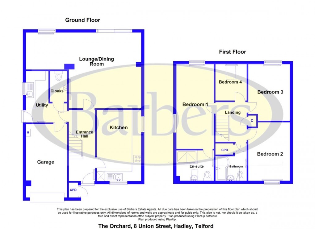 Floorplan for Union Street, Hadley, Telford, TF1 5RG