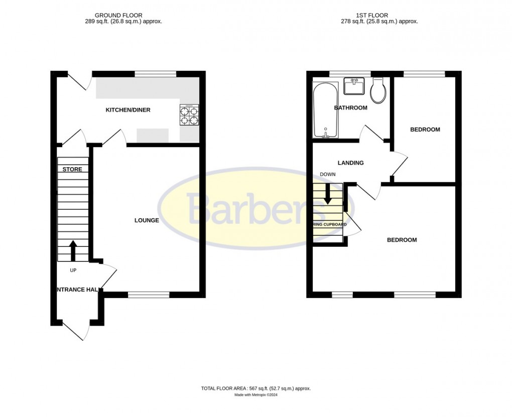 Floorplan for Goldney Court, Horsehay, Telford, TF4 3UH