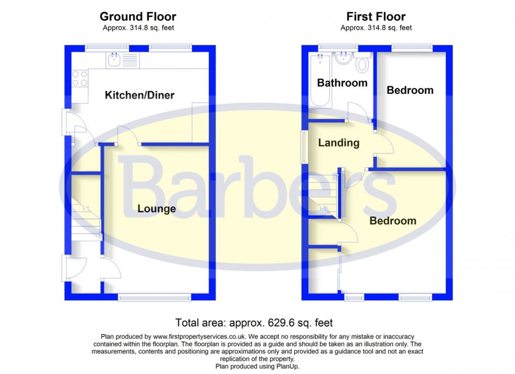 Floorplan for Blakemere Close,Whitchurch