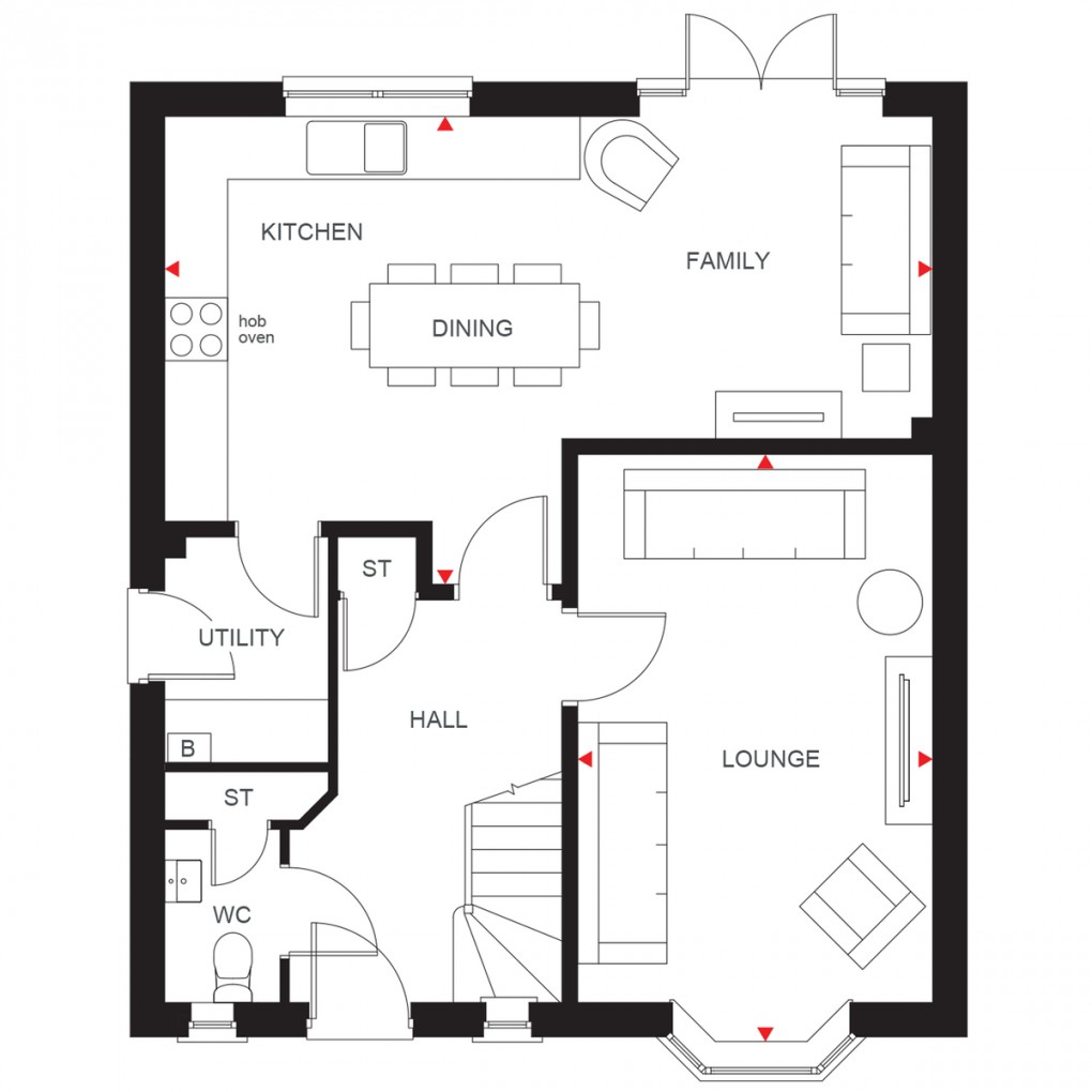 Floorplan for Plot 16 Kirkdale, Clockmakers