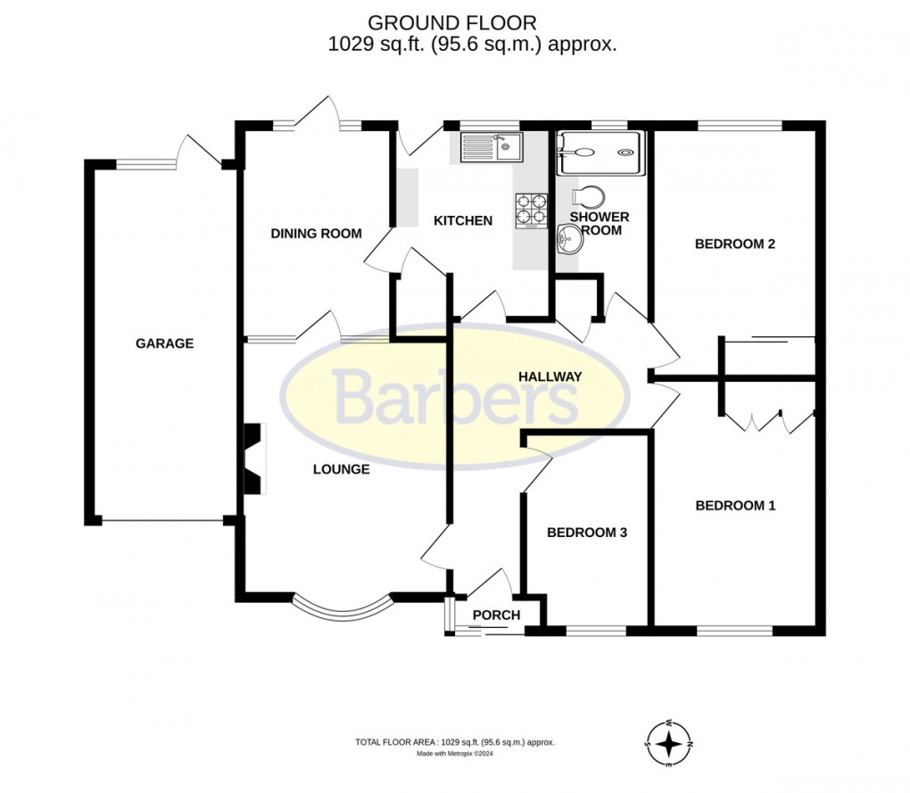 Floorplan for Talbot Fields, High Ercall, TF6 6LY