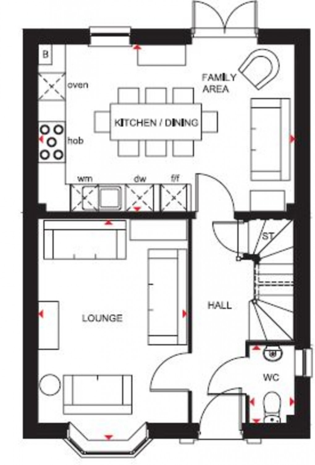 Floorplan for Plot 43 Bayswater