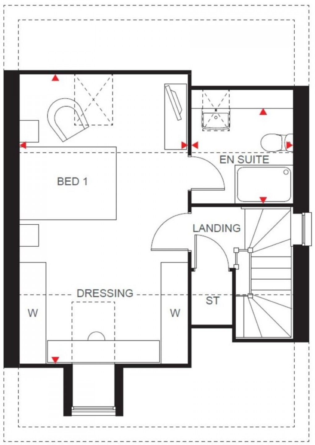 Floorplan for Plot 43 Bayswater