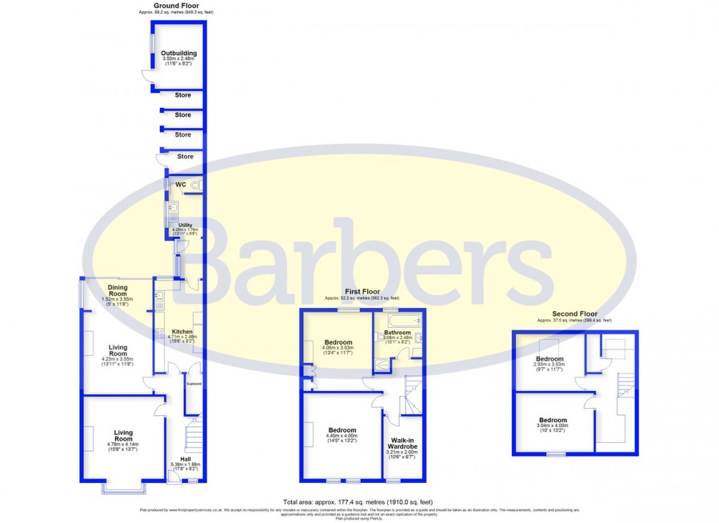 Floorplan for Shropshire Street, Market Drayton