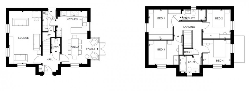 Floorplan for Plot 44 Clockmakers, Tilstock Road, Whitchurch