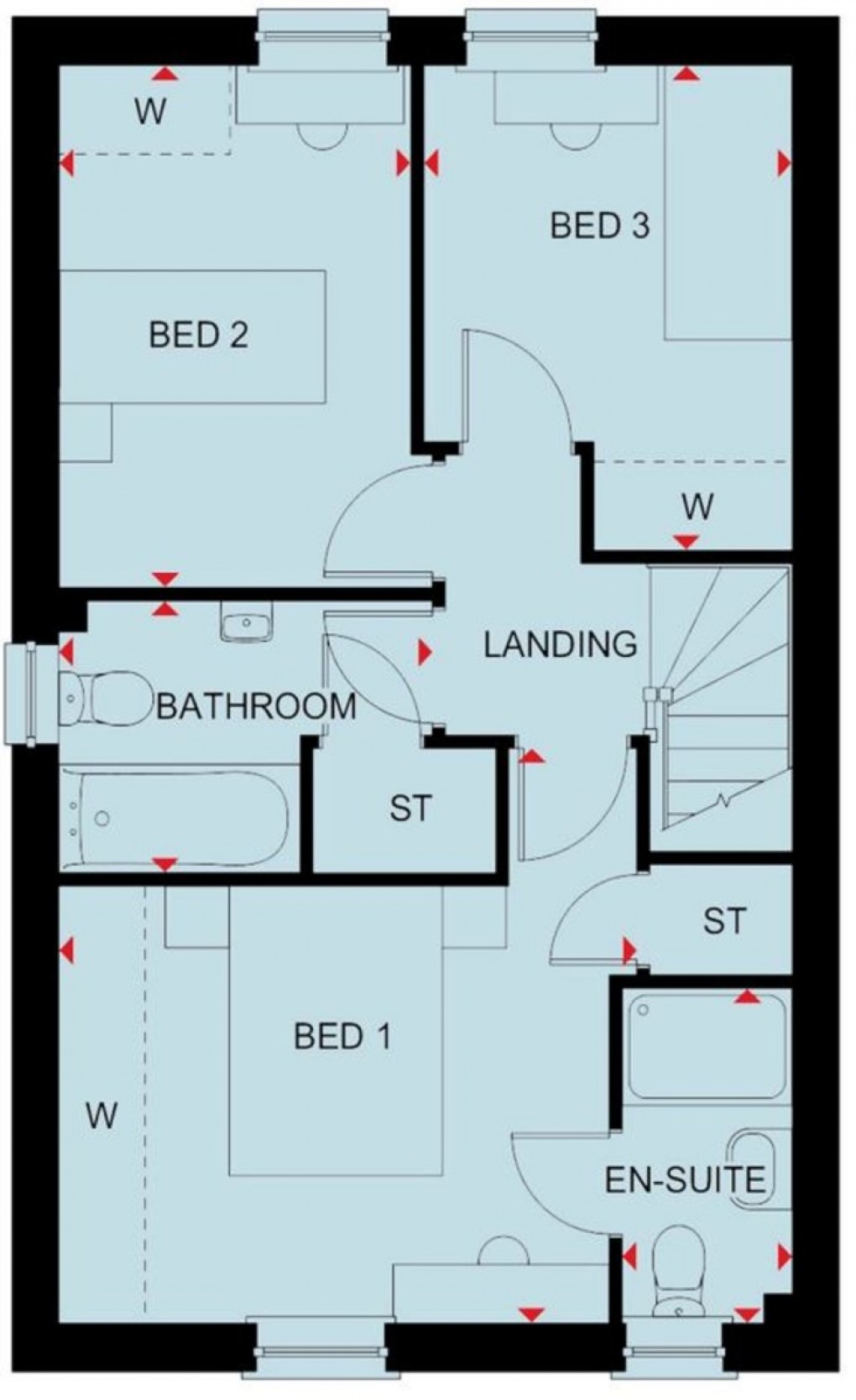 Floorplan for The Alder, The Damsons, Market Drayton