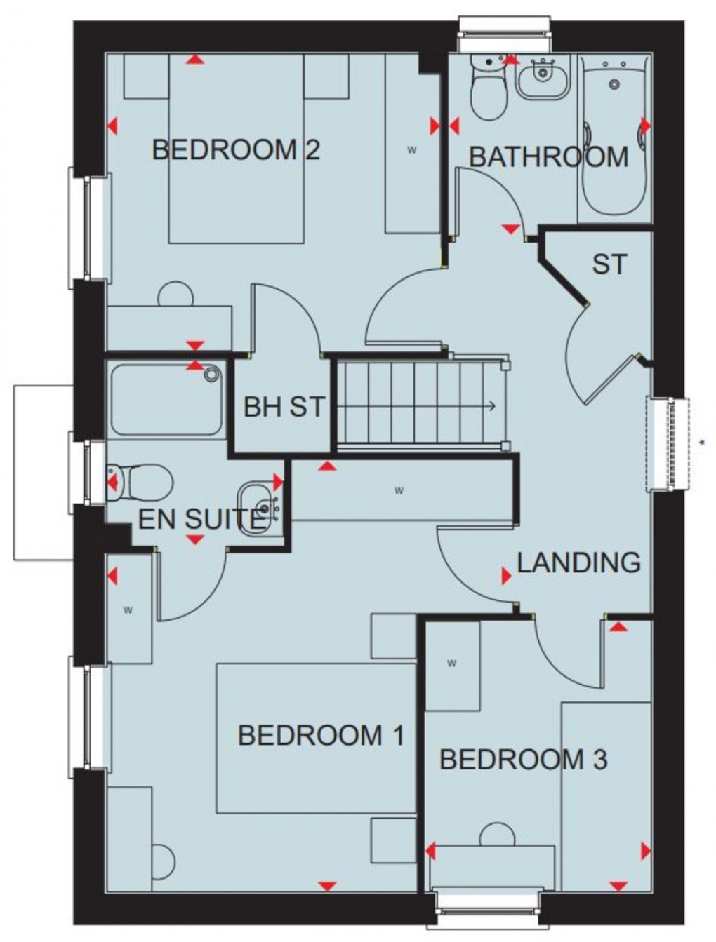 Floorplan for The Hadley, The Damsons, Market Drayton