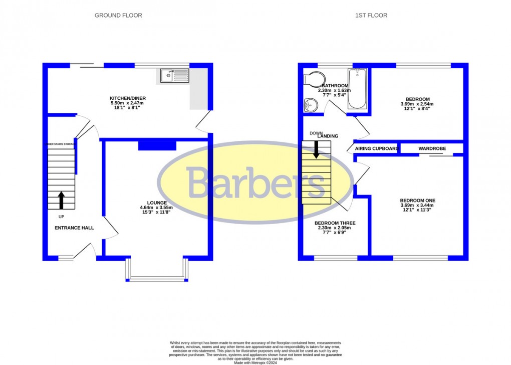 Floorplan for Farcroft Drive, Market Drayton