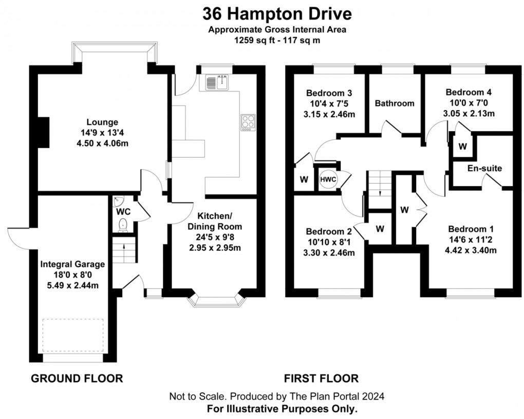 Floorplan for Hampton Drive, Newport