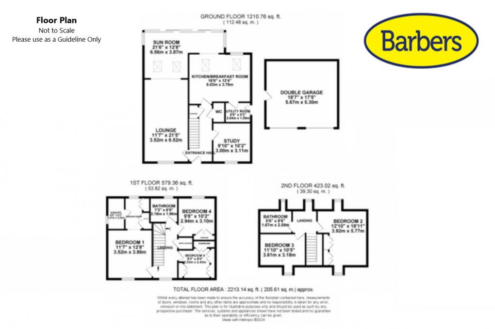 Floorplan for Orwell Road, Drayton Meadows, Market Drayton