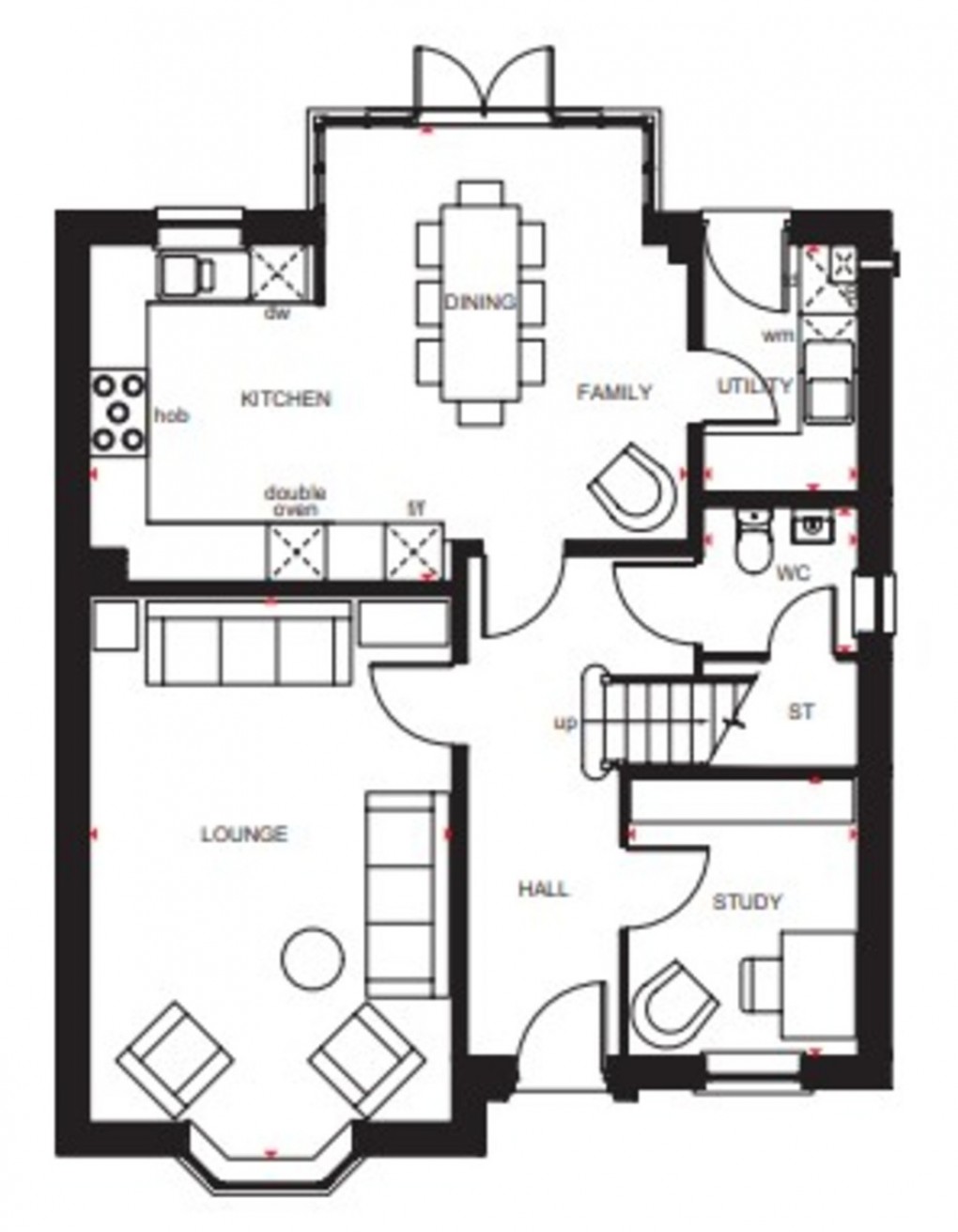 Floorplan for Tilstock Road, Whitchurch