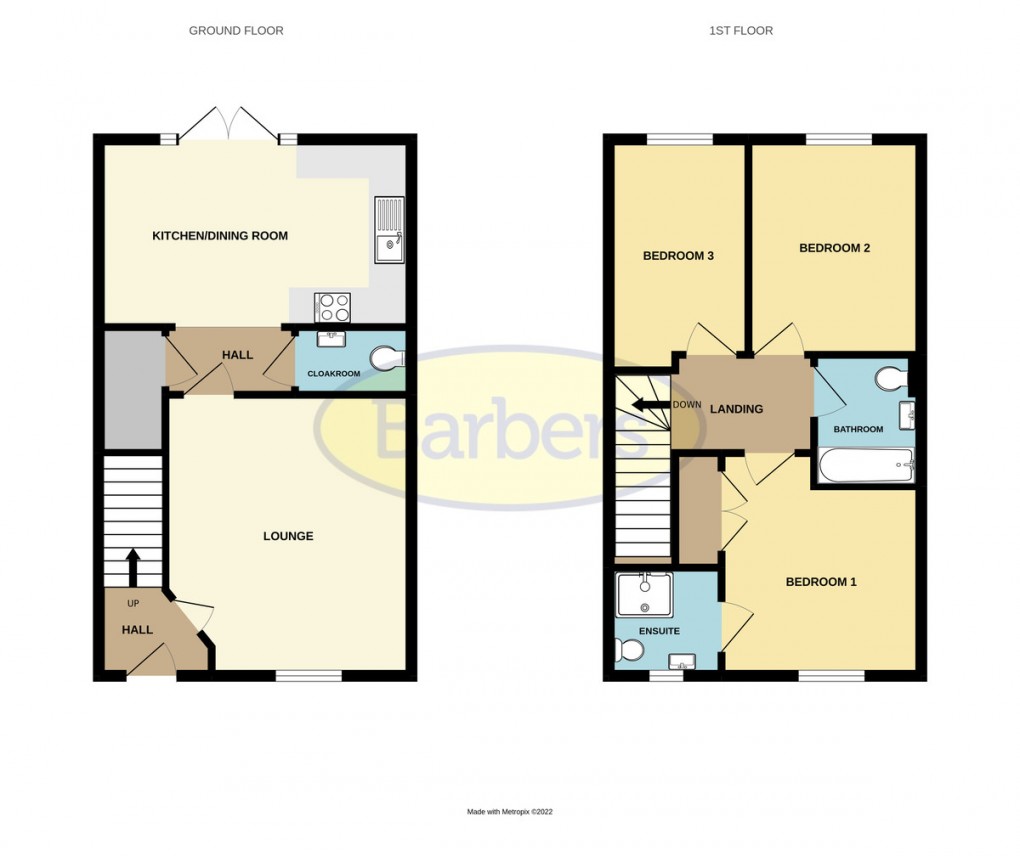 Floorplan for St. Georges Avenue, St. Georges, Telford, TF2 9FZ