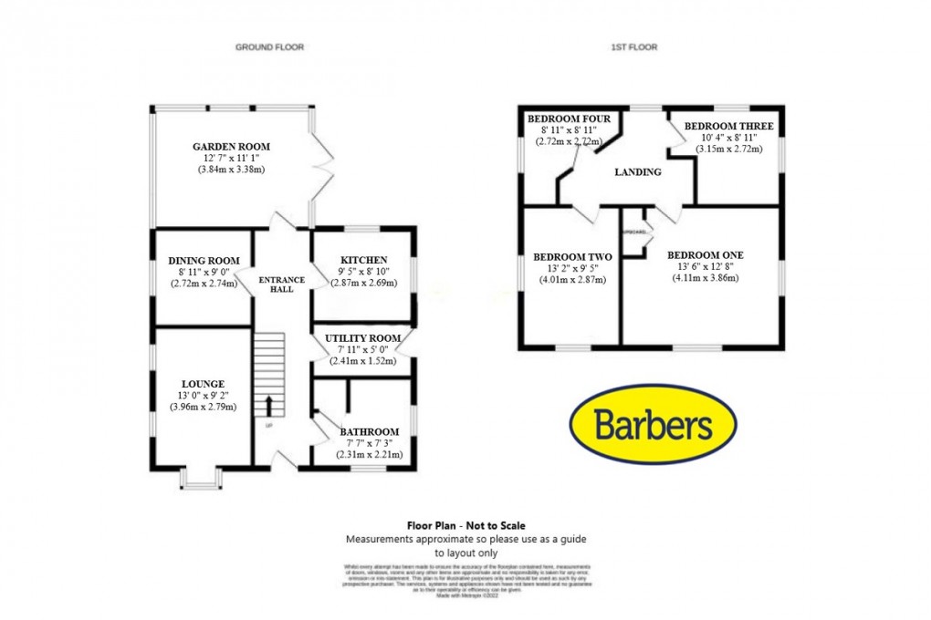 Floorplan for Crickmerry, Market Drayton