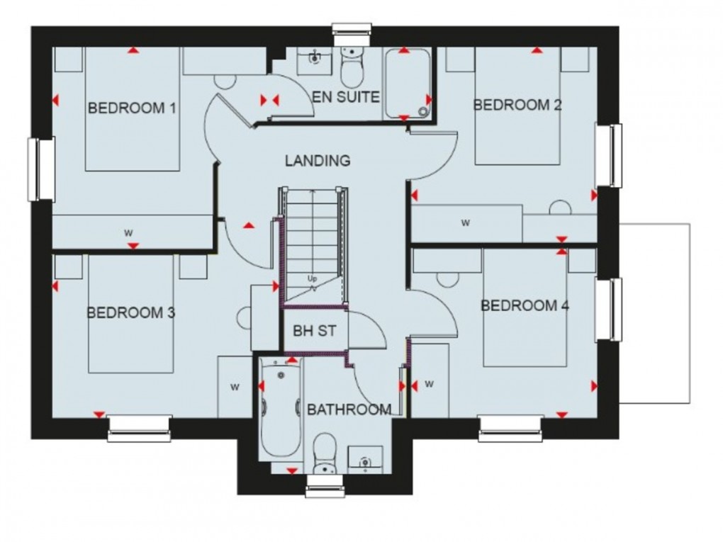 Floorplan for Plot 36 Hollinwood, Clockmakers