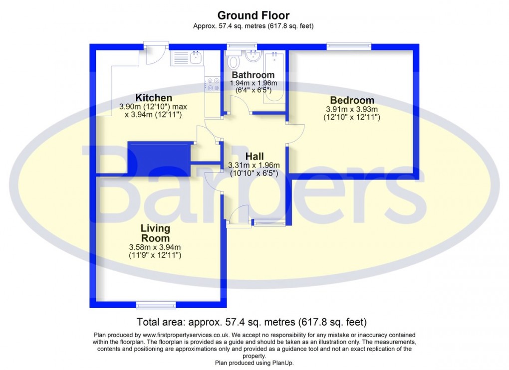 Floorplan for Chetwynd End, Newport