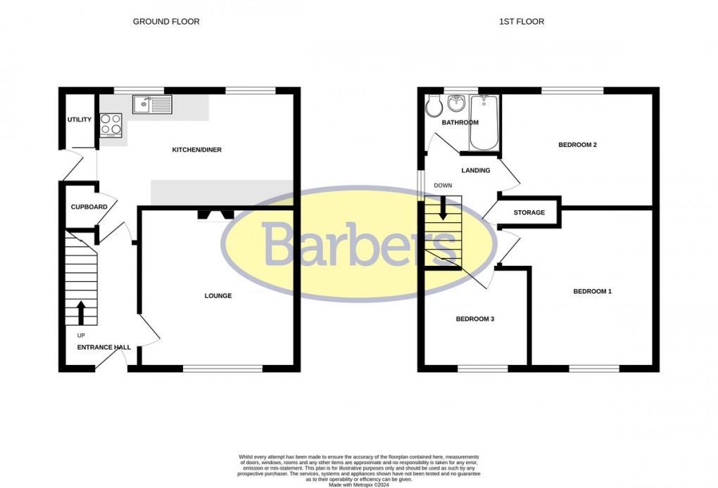 Floorplan for Manor Place, Higher Heath, Whitchurch