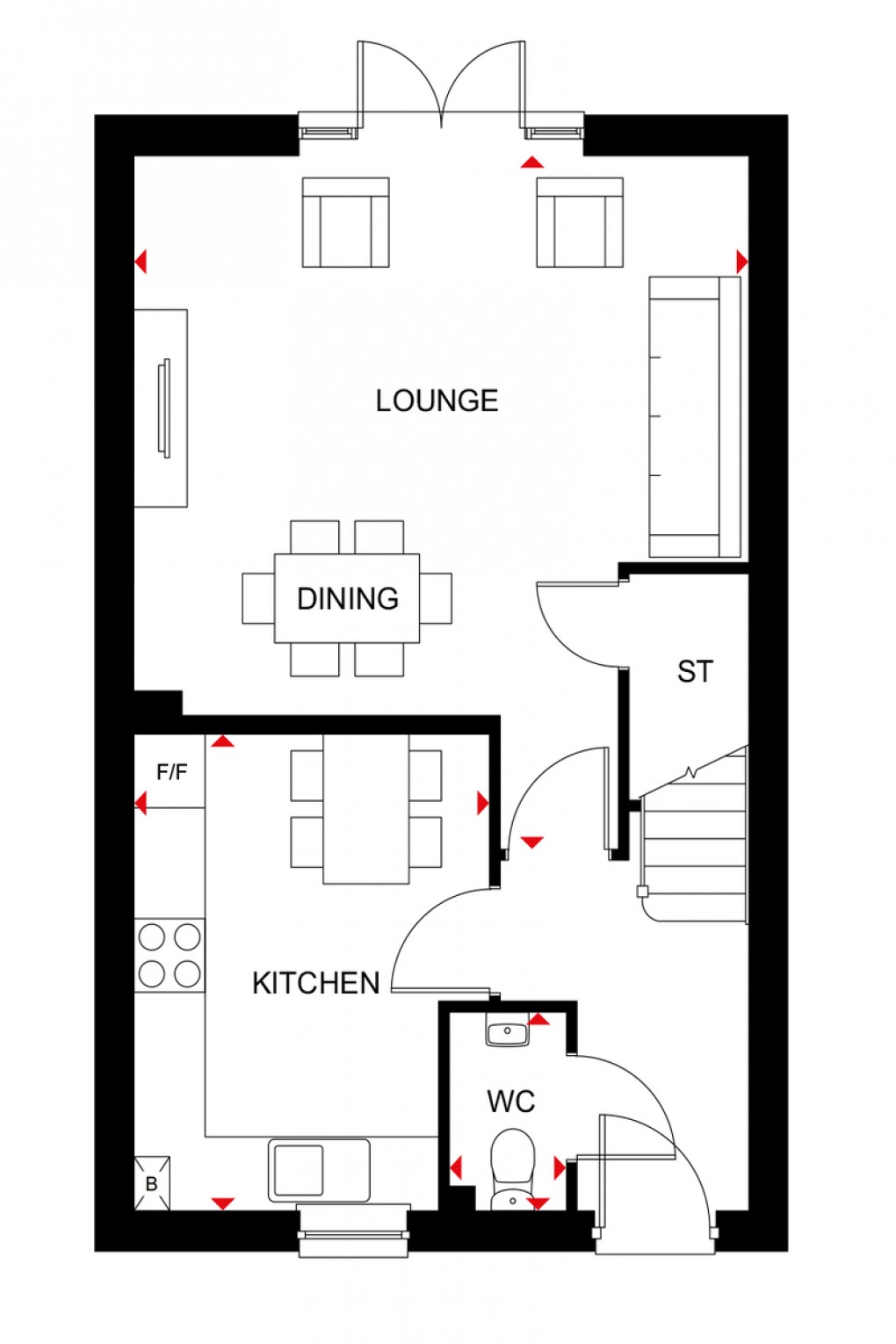 Floorplan for Tilstock Road, Whitchurch