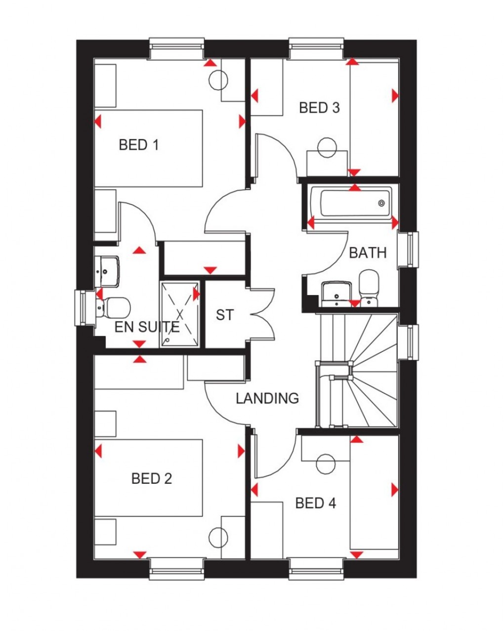 Floorplan for Plot 51 Clockmakers, Tilstock Road