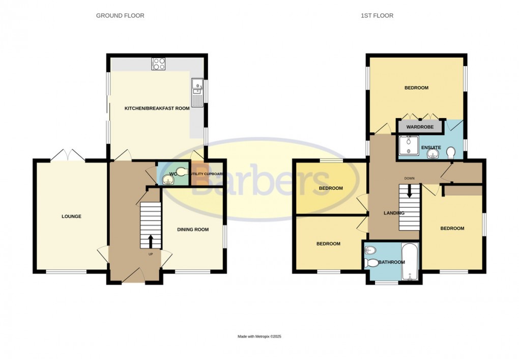 Floorplan for Bakers Lock, Hadley, Telford, TF1 5TE